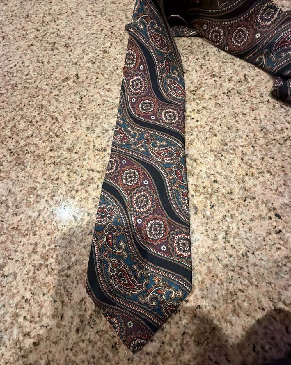 Christian Pelini XL Paisley Silk Necktie